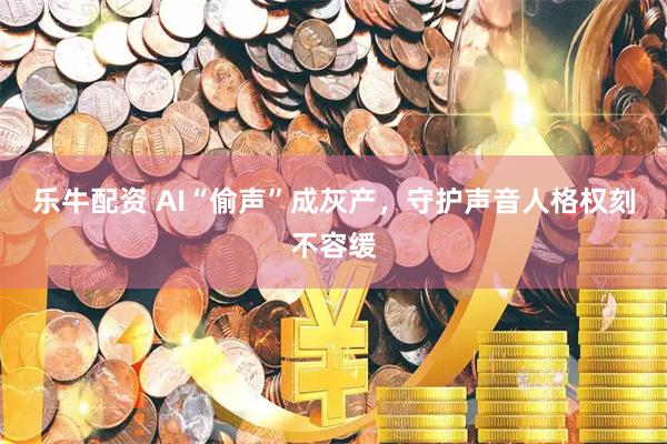 乐牛配资 AI“偷声”成灰产，守护声音人格权刻不容缓
