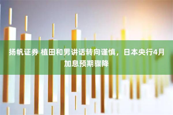 扬帆证券 植田和男讲话转向谨慎，日本央行4月加息预期骤降