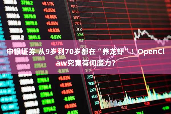 申银证券 从9岁到70岁都在“养龙虾”！OpenClaw究竟有何魔力？