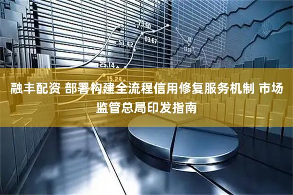 融丰配资 部署构建全流程信用修复服务机制 市场监管总局印发指南
